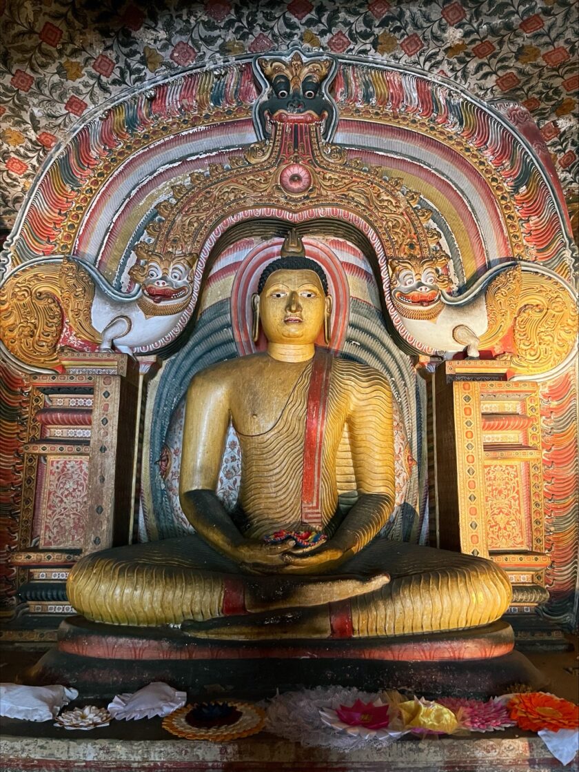 Buddha inside Dambulla Cave Temple