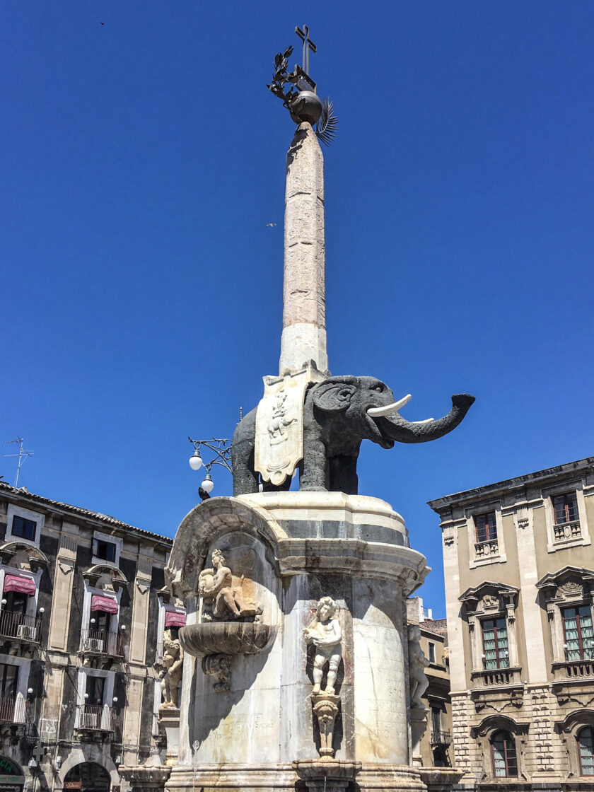 Elephant fountain at Piazza del Duomo in Catania