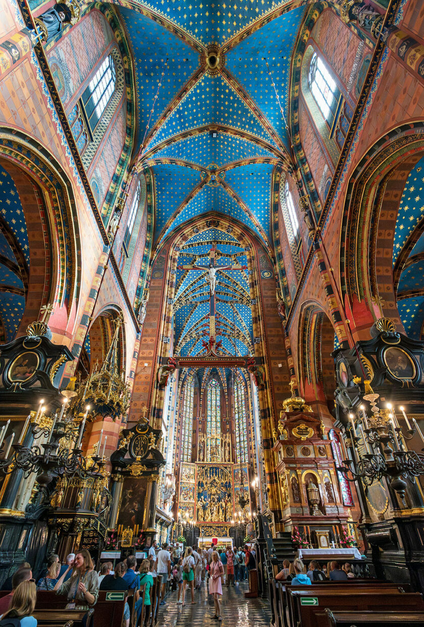Inside St Mary's Basilica